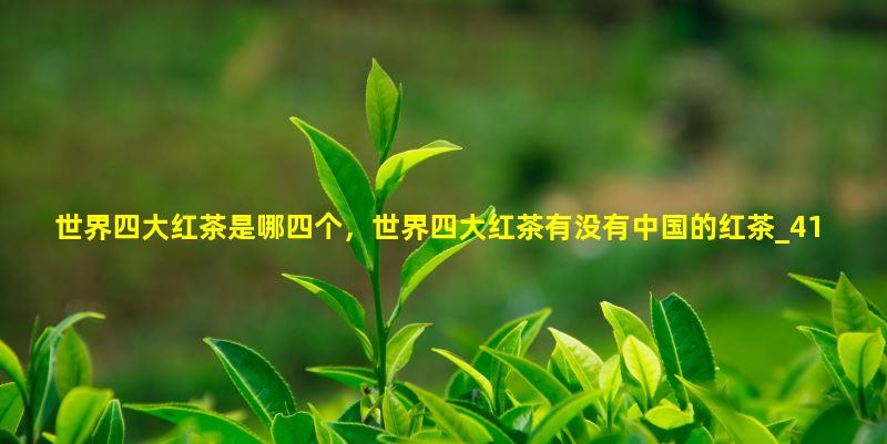 世界四大红茶是哪四个，世界四大红茶有没有中国的红茶